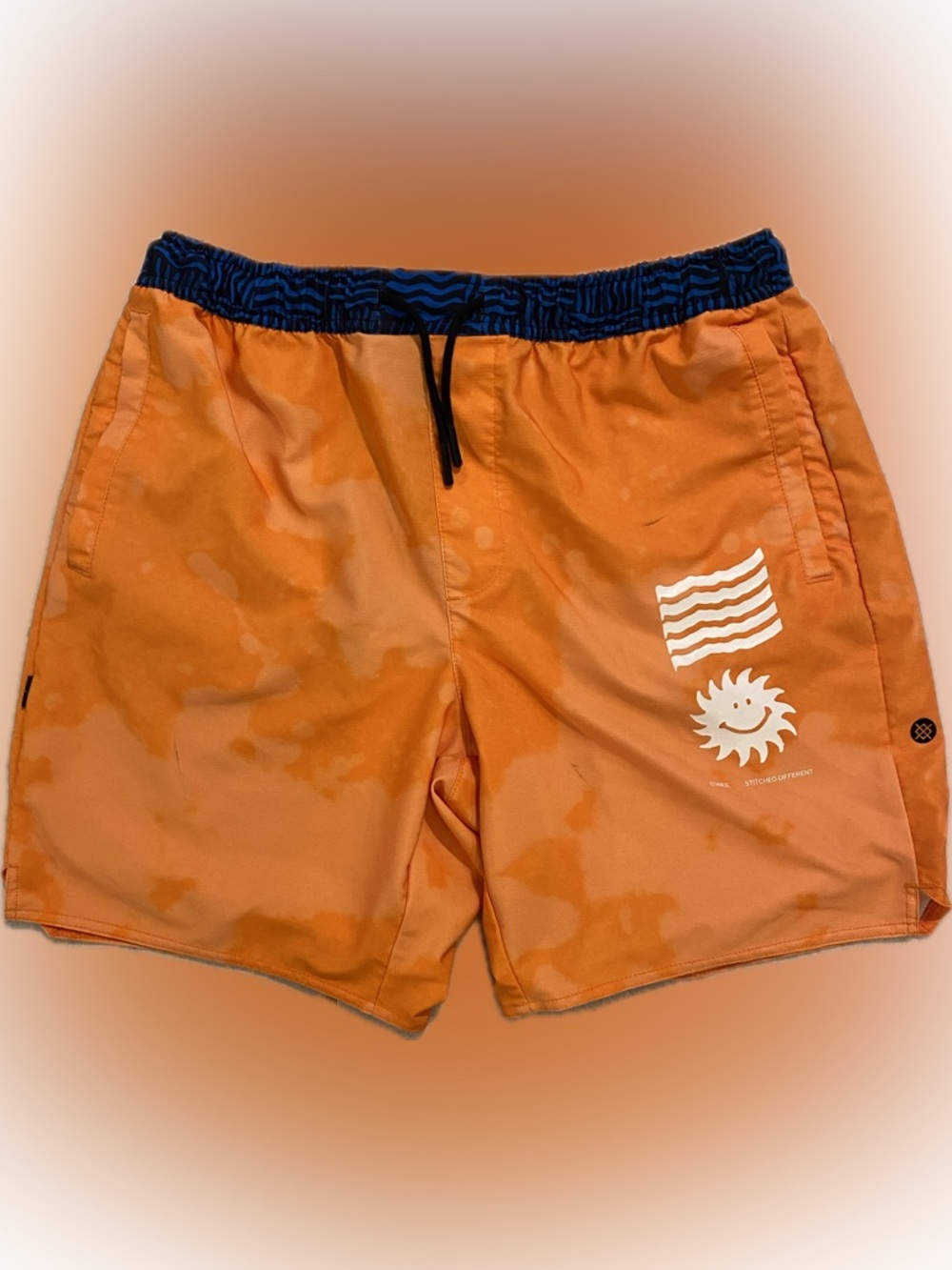 Stance shorts, size M, color orange and blue